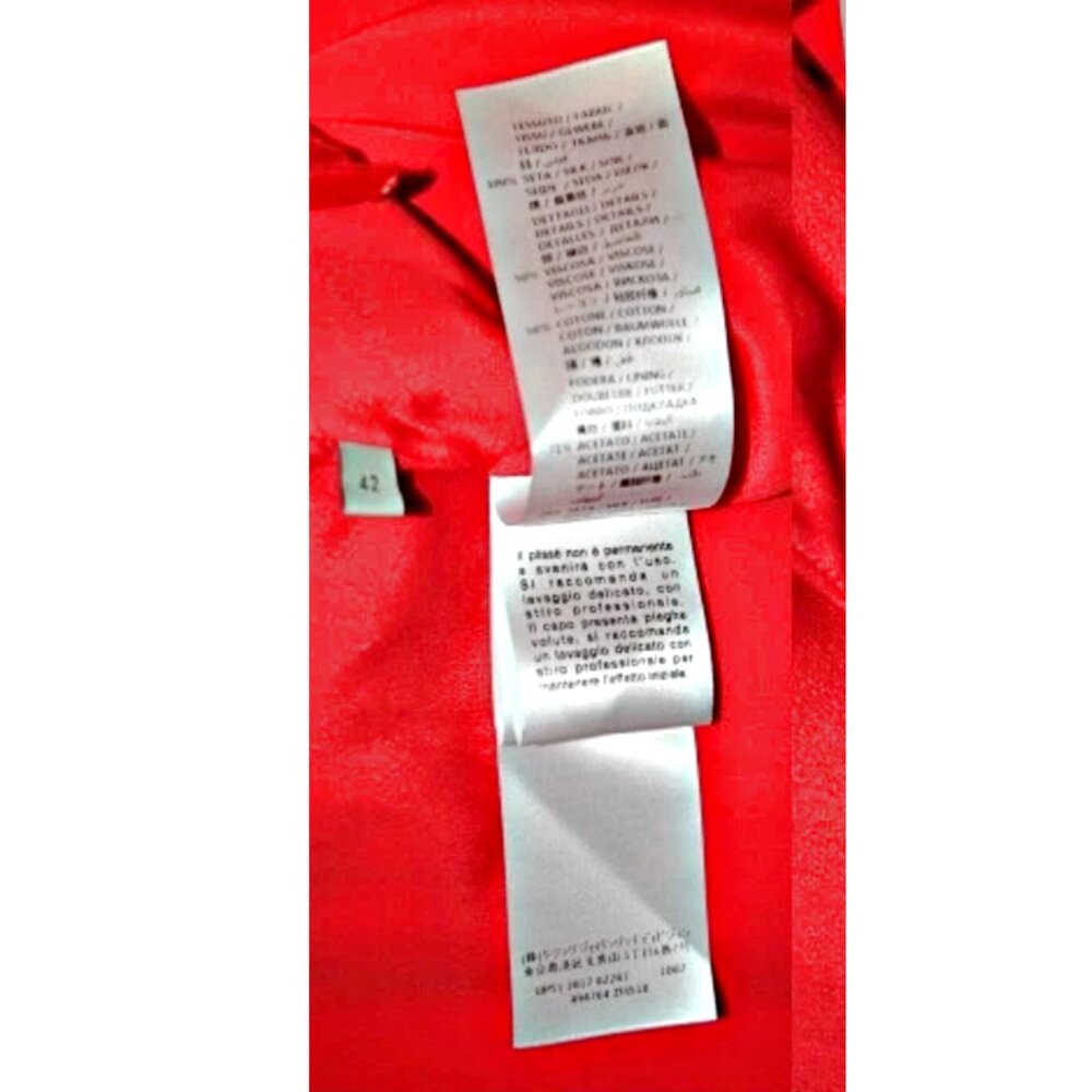 GUCCI Iconic Sleeveless Ruffle Cocktail Mini Dress in Red sz US 4-6 IT 42 $1620 - Picture 14 of 14